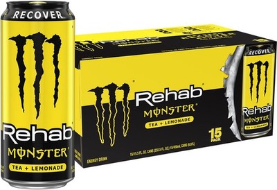 Monster Rehab Tea + Lemonade + Energy, Energy Drink 15.5 Ounce