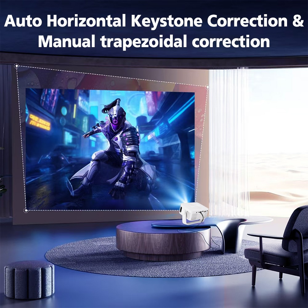 7000 Lumen LED Projector HD 1080p Mini Home Theater Auto Keystone HDMI USB AUX — image 8