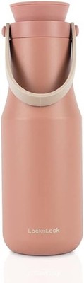 Lock & Lock Metro Double Tumbler Pink-Rose 470ml - Thermobecher für Kaffee, Tee