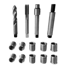 M10 X 1.25 Thread Repair Kit ，Spark Plug Repair Short Tooling KIT，
