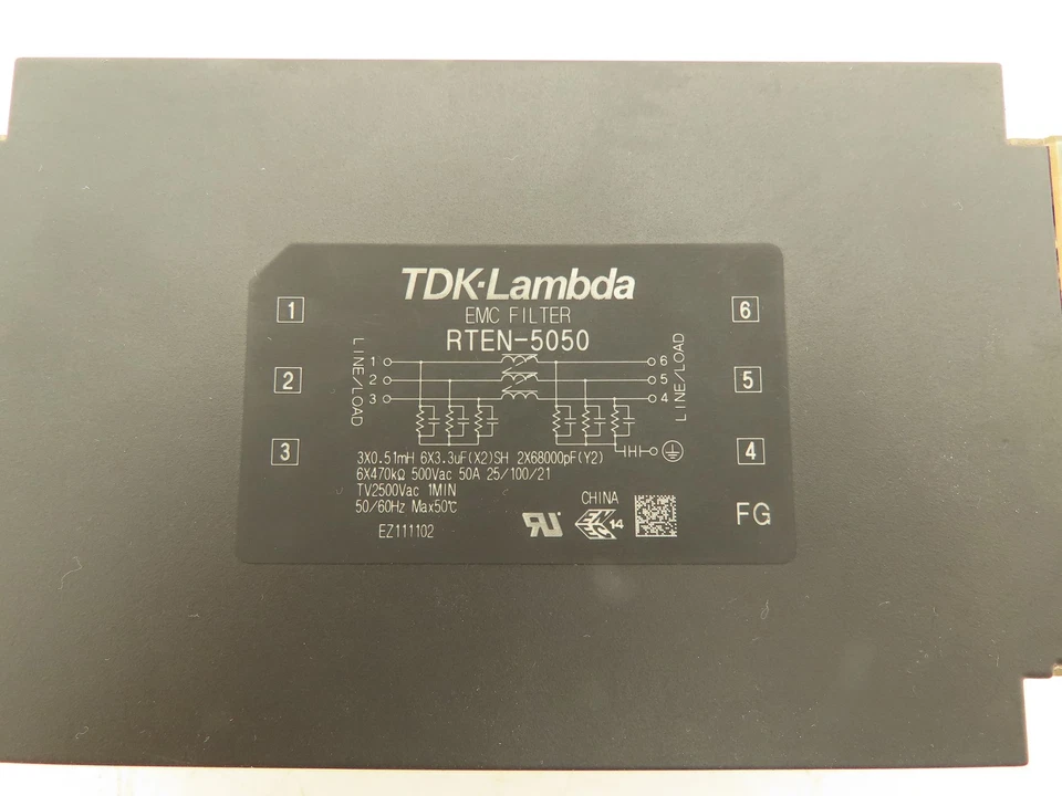 TDK-Lambda RTEN-5050 EMC Filter 500VAC 50A - Image 2 of 4