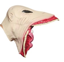 Vtg Beetlejuice Barbara Large Tongue Eyeball Adult Mask Latex Halloween Cosplay