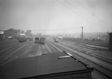 PHOTO  VIEW LOOKING NORTH OF ABERDARE LOCO SHED &  YARD IN 1960