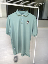 Tazmanian Devil Looney Tunes Classic Polo Golf Shirt Mens XSmall XS Green Taz