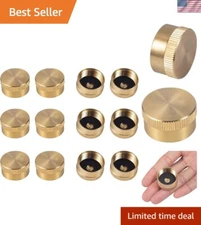 12Pcs Solid Brass Propane Bottle Caps 1 LB Universal Gas Tank Sealers - Durable