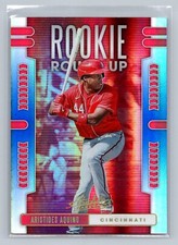 2020 Panini Absolute #RR7 Aristides Aquino Rookie Round Up Spectrum Blue Reds