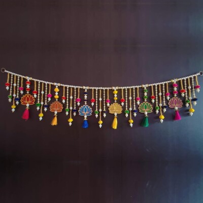 Indian Handcrafted Door Hanging Toran Bandarwal for Ganpati Diwali