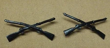 WWI US Army Officer Infantry Insignia Pins, One Pair
