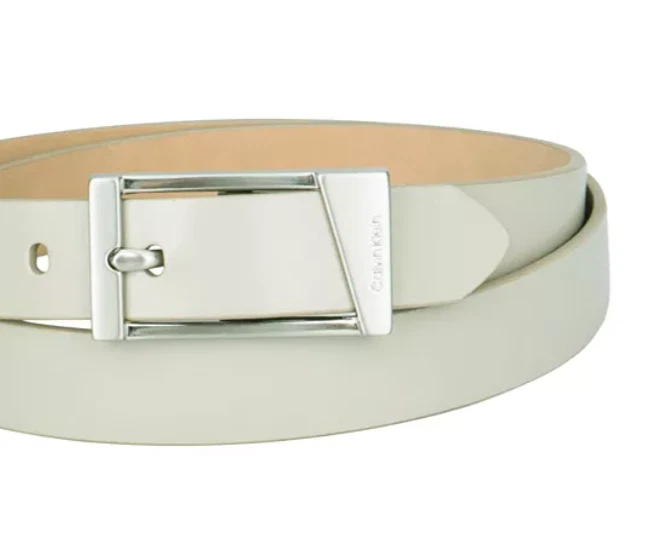 Calvin Klein узкие геометрический центр бар пряжка платье ремень - маленький - легкий оливковый - Изображение 4 из 4