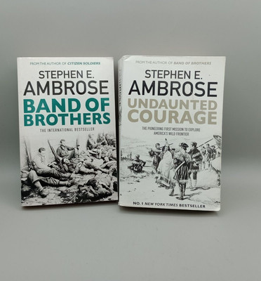 Stephen E. Ambrose Paperback Books x 2 Undaunted Courage, Band of Brothers