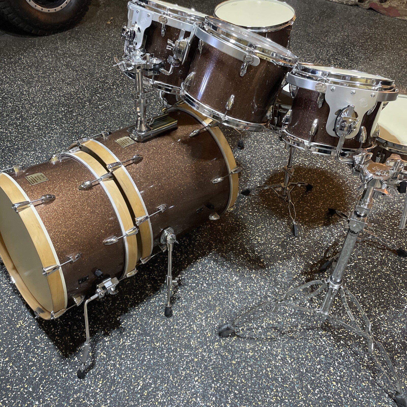 HPC Custom Made Carbon Fiber Tempus shells drums 9 piece shell pack U.S.A.