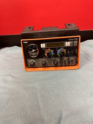 Drager Oxylog 2000 Emergency Transport Ventilator Unit *For Repair/Parts