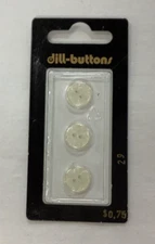 Dill Buttons ~ (0029) - 7/16" - 3 ct