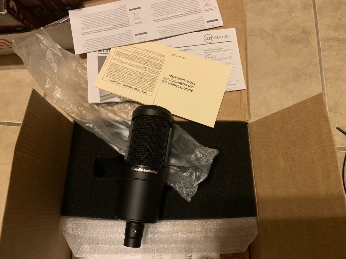 audio-technica AT2020 【箱付き】 Audio-Technica AT2020 Cardioid Condenser Microphone NEW in
