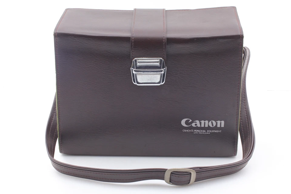 [Near MINT] Canon Genuine Vintage Leather Camera Bag Brown Hard Case Box JAPAN - Image 4 of 4