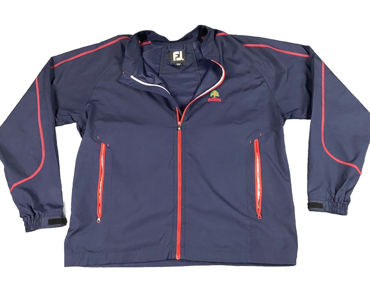 FootJoy ジャケット XL Footjoy Golf Jacket Mens XL Blue Red Full Zip Performance