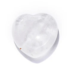 Handcarved Crystal Thumb Worry Stone for Anxiety Reiki Pocket Palm Heart Stone