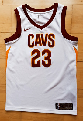 Adidas LeBron James Cleveland Cavaliers Swingman Jersey Trikot Cavs weiß NBA S