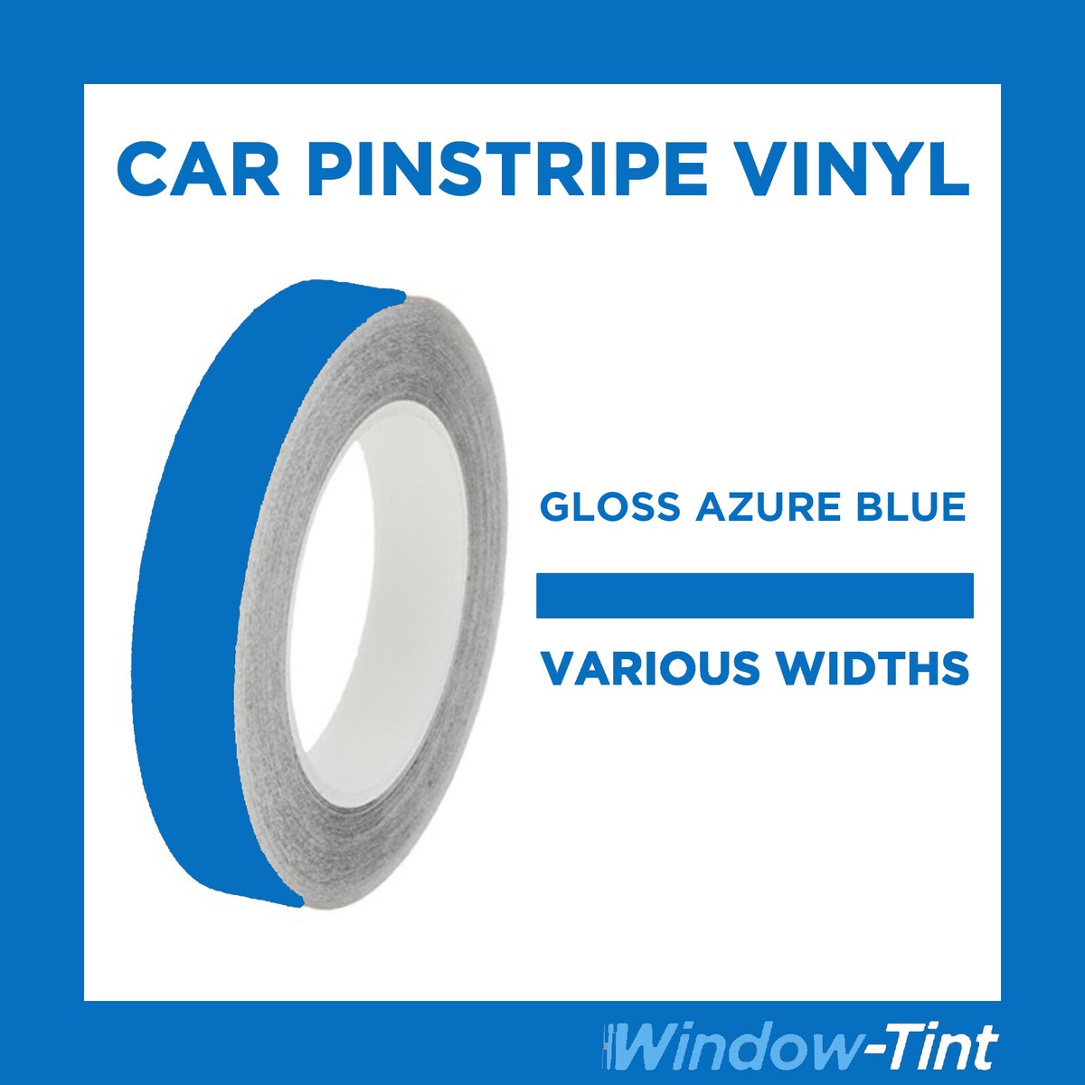 GLOSS AZURE BLUE Pin Stripe Roll PinStriping Line Tape Vinyl Car