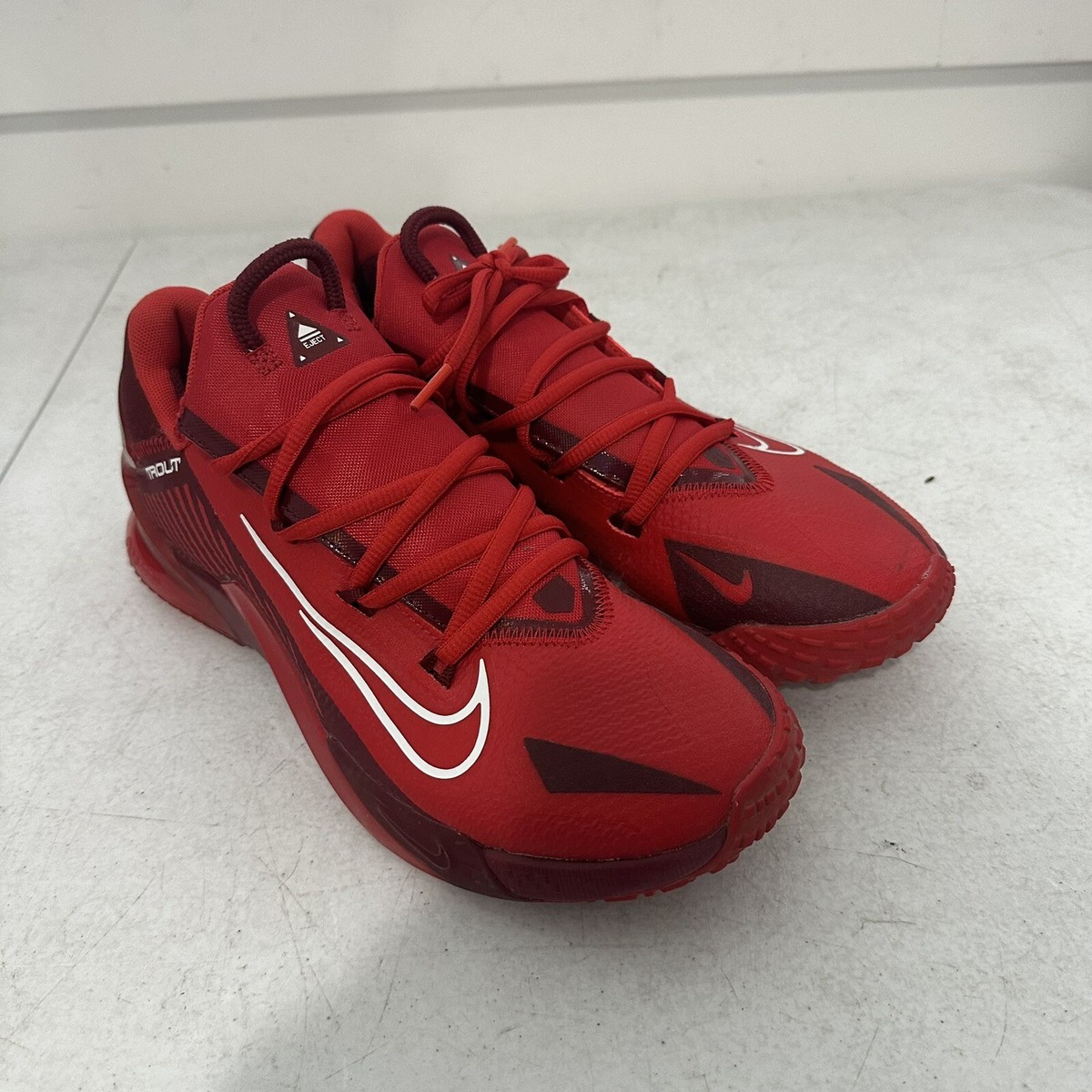 Nike Force Zoom Trout 8 Men size 8 DJ6522-616 Red Mike Trout