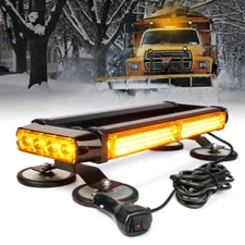 Xprite LED Strobe Light Bar Amber Rooftop Double Side Flashing Emergency Warning