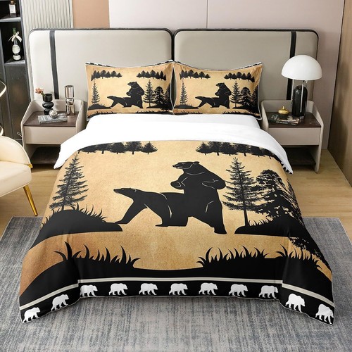 Jungle Adventure Duvet Cover King Size,Wild Bear Cartoon Paw Outdoor eBay