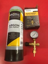 2x Disposable Gas Bottle PURE ARGON  2.2 Litre,Combo Kit MIG TIG Wine Saver+1hos