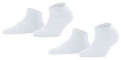 Falke Aux femmes Happy Plaine Coton Chaussettes - blanc - Photo 1/4