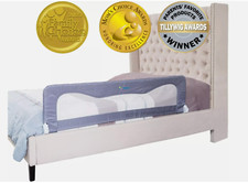 Lot of 2: TotCraft Grey Durable Toddler Bed Rails Guard 59L 19.5H Inch