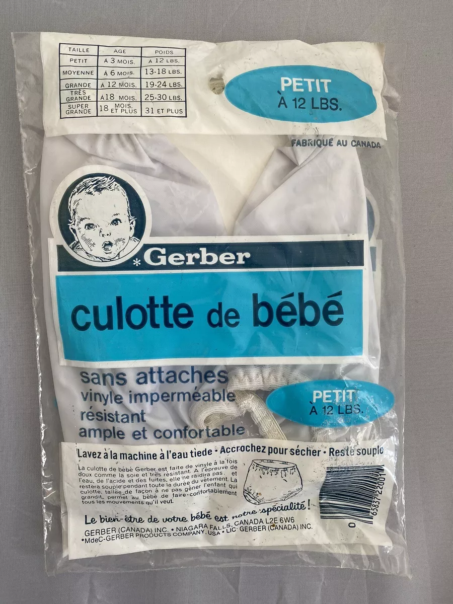 Vintage Gerber Vinyl Pants Pull on Baby New Deadstock Size Small