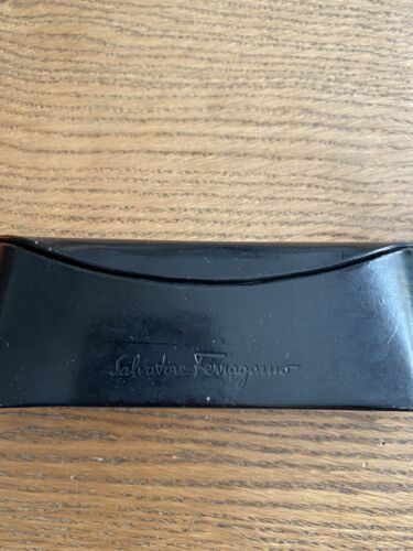 Rare Salvatore Ferragamo Glasses Case Italian‎ White Semi Hard Rare Salvatore Ferragamo Glasses Case Italian White Semi  main image 2