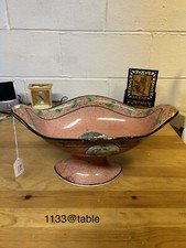 19th C Famille Rose Porcelain Footed Big Bowl