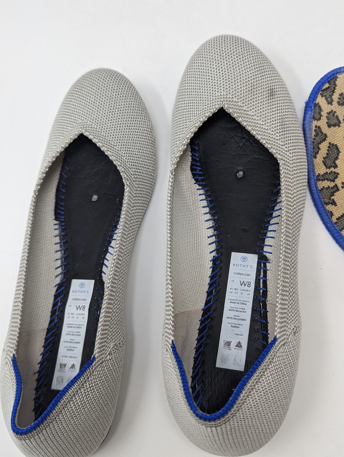 ROTHY'S THE FLAT Solid Light Gray Ballet Shoes US… - image 7