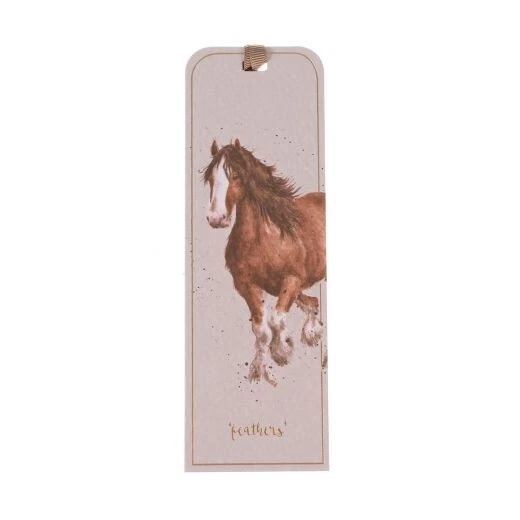 Wrendale Designs Horse Bookmark - 50 x 150 mm Feathers Book Mark