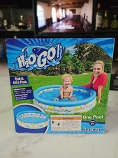 Inflatable Toddler Swimming Pool 40" Coral Fish 27 gal H20 GO Child Ages 2  685