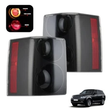 Pair Smoked Rear Lamp Tail Light For Land Range Rover HSE VOGUE L322 2002-2009