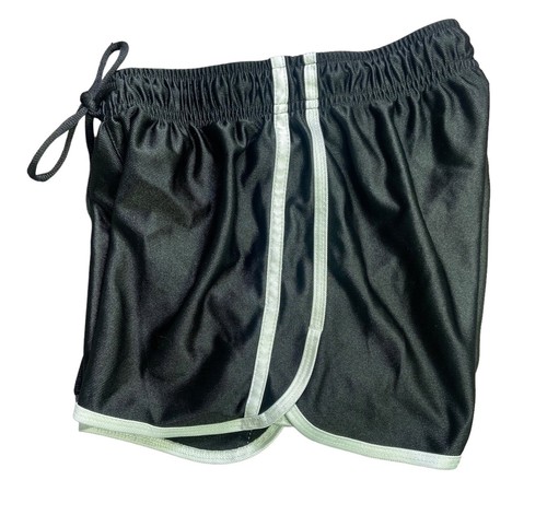 BCG Mädchen Jugend sportlich schwarz Shorts mit weißem Borte Kordelzug Jr Mädchen Größe XS - Bild 4 von 7