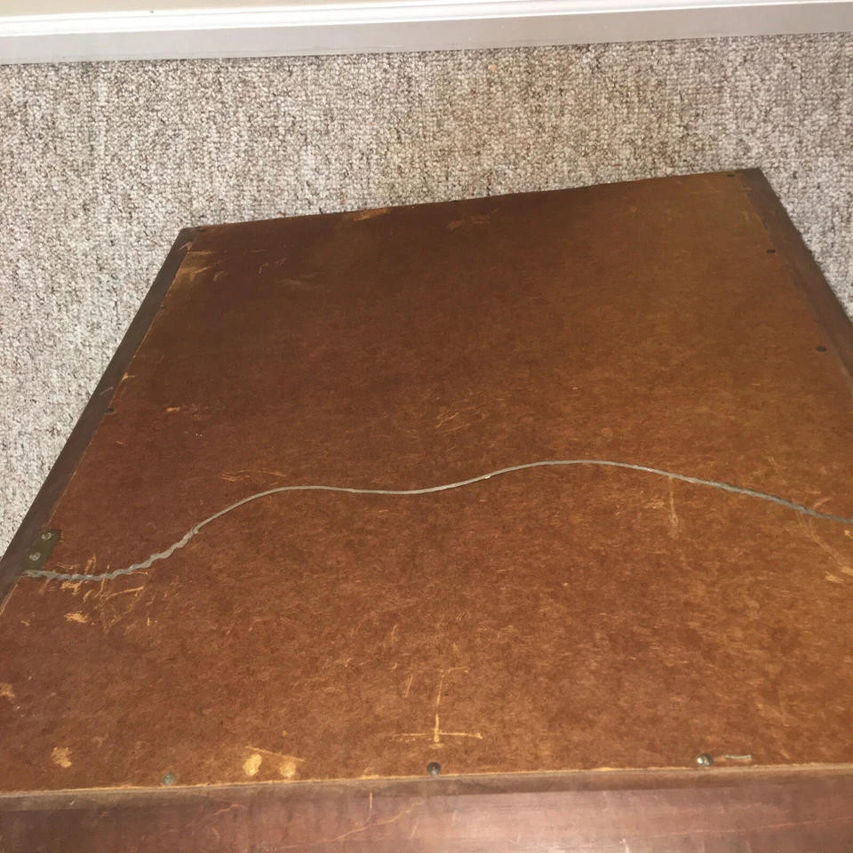 Espejo de pared vintage Statton Trutype Americana cereza maciza aprox 30x25" Foto 3 de 4