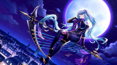 Anime The Eminence In Shadow Shadow Garden Moon  Gaming Mat Desk 1615