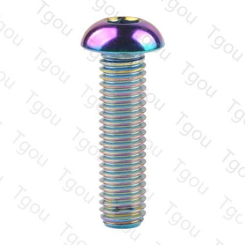 Tgou Titanium Bolt M6x12 16 20 25 30mm Button Hexagon Head Ti Screws for Bicycle - Picture 10 of 11