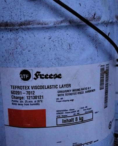 GTF FREESE 6D201-7012 TEFROTEX VISCOELASTIC LAYER HARDNER FREE SHIPPING