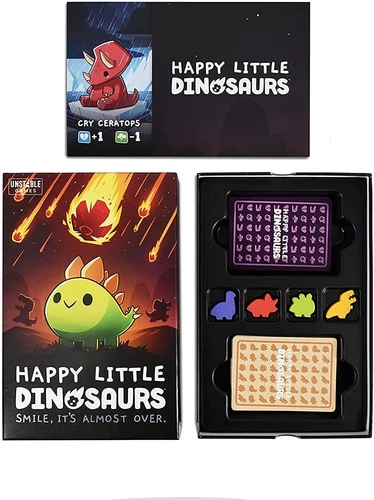 Happy Little Dinosaurs Base Game & Deck Cards Game Board Game Family Game - Picture 17 of 28