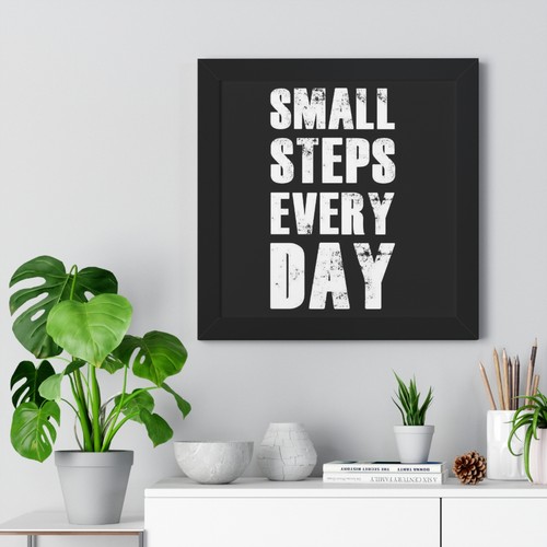Motivational Canvas Framed Vertical Poster - Home Decor, Inspirational Wall Art, - Picture 11 of 21