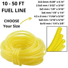 Fuel Line Hose Petrol Tubing Chainsaw Common Weedeater Trimmer 2 Cycle 10-50 FT
