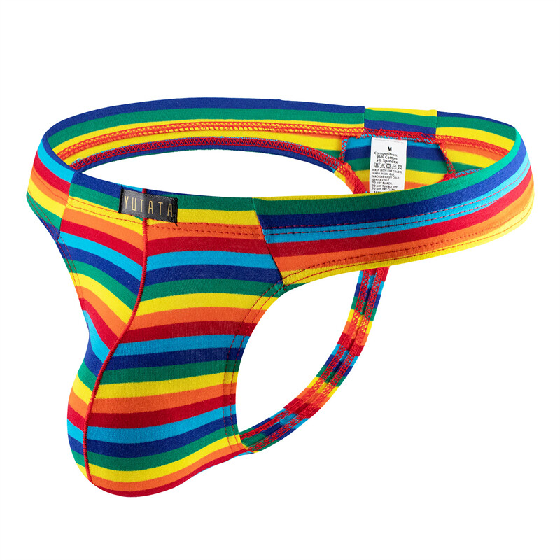 Jockstrap Arc-en-ciel Dos Nu Pour Homme - String Coloré, Neuf Avec étiquettes