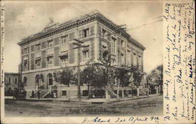 #ad Beaumont Texas TX Post Office c1905 Postcard $5.93