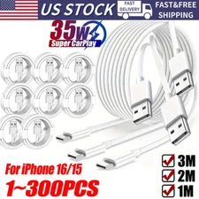 For iPhone16 Pro Max Plus USB-A Cable Fast Charger Type C Charging Data lot Cord