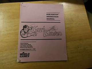 KURI KINTON  PINK COVER    arcade video game owners manual