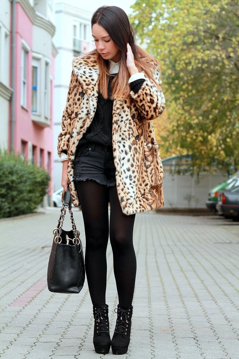 Ladies leopard print coat uk clearance