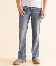 250507 NEW BUCKLE BKE MENS JAKE BOOT STRETCH JEANS IN GROFF SZ 32x32